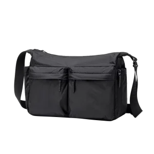 Summer Fashion Men’s Large Capacity Nylon Sling Bag One Shoulder Design Custom Logo Customizable Size Waterproof Lightweight