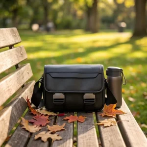 Summer Vintage Style Men’s Designer PU Leather Crossbody Messenger Bag Custom Logo Embroidered Side Sling Shoulder