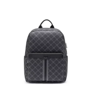 Supersdream Men’s PU Backpack Large Capacity Vintage Backpack Anti Theft Backpack Business & Traveling Fashion Full Printing Bag