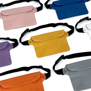 Swimming Bags for Kids Waterproof Adjustable Beach Accessories Keep Phone and Valuables Safe Waterproof Fanny Pack