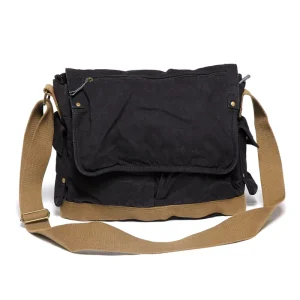 T0604 Vintage Green Canvas Men’s Messenger Shoulder Bag Cross Body Design