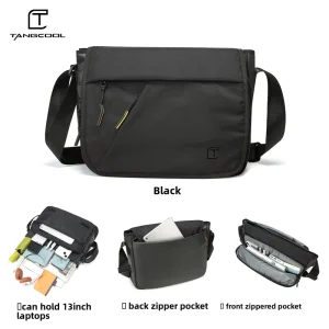 TANGCOOL Men’s Crossbody Bag Waterproof Shoulder Sling Bag Large Capacity Casual Business Bag