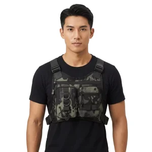 TEMPUS Tactical Front Chest Rig Vest Bag Outdoor Sports Travel Men’s Fishing Hiking Camping Trekking Training Backpack