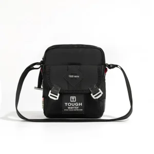 TOUGH Black Men’s Crossbody Bag Multi Pocket Zipper Closure Portable Phone Shoulder Bag