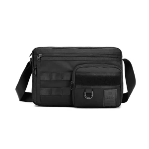 TOUGH Polyester Waterproof Lightweight Durable Men’s Messenger Sling Bag Zipper Closure Letter Pattern for Men