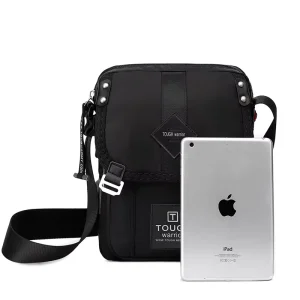 TOUGH Street Fashion Single Sling Bag Men Crossbody Polyester Cloth Lightweight Large Capacity Waterproof Letter