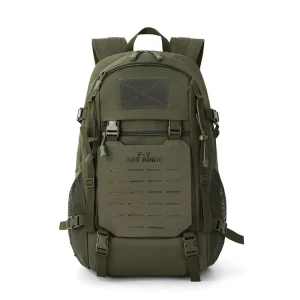 Tactical Backpack Outdoor Hiking Bag 35L 900D Oxford Waterproof Rucksack for Camping Travel with Camouflage Design