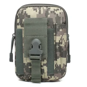 Tactical Camouflage Waist Bag for Men’s Outdoor Sports Running Camping Cycling Waterproof & Stowable Phone Bag