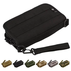 Tactical Card Wallet Purse Handbag Camouflage EDC Utility 600d Oxford Polyester Zipper PVC Anti Theft Men’s