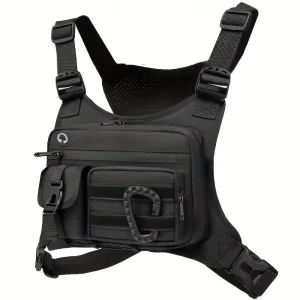 Tactical Chest Bag Men’s Vest EDC Waterproof Anti-Theft Chest Pack Rig for Outdoor Cycling Bags Running Front Chest Pack