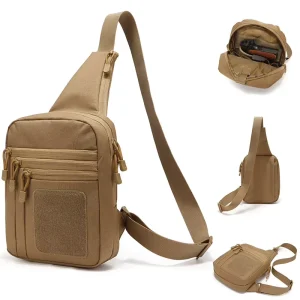 Tactical Chest Bag Men’s and Women’s Multifunctional Outdoor Waterproof Shoulder Crossbody Bag Riding