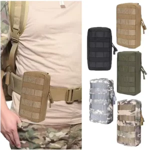 Tactical EDC Tool Pouch 1000D Camo MOLLE Utility Bag Multi functional Accessory Expansion Pack