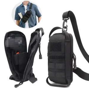 Tactical IWB Concealment Pouch Holster Range Bag Molle Shoulder Strap Hunting Pockets