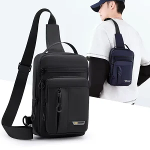 Tactical Luxury Sling Bag Trendy Portable Handheld Sport Chest Bag Lightweight Satchel Shoulder Bag for Men