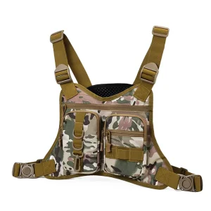 Tactical Molle Front Chest Rig Vest Bag Outdoor Sports Travel Men’s FIshing Hiking Camping Trekking Training Backpack