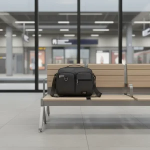 Tough Men’s Premium Shoulder Bag & Tote Bag Zippered Compartments with Partitioned Storage Customization Supported