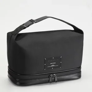 Travel Cosmetic Bag for Men’s and Makeup Organizer with Multiple Compartments Zipper Closure Portable Oxford Fabric