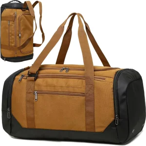 Travel Duffel Bag for Men 40L Gym Duffel Backpack with Shoe Compartment Men Women Weekend Overnight Bag
