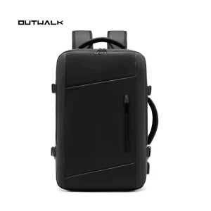 Travel Laptop Backpack With Water Repellent Surface & Durable Material for Outdoor Sports USB Port Expandable Men’s Backpack Bag