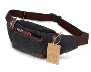 Travel Money Belt 100% Cotton Canvas Women Waist Bag