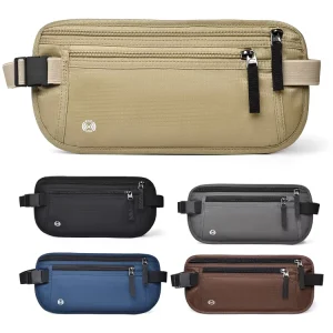 Travel Money Belt Waist Wallet RFID Blocking Passport Holder for Men Women Rfid Waist Bag Customized Anti theft Phone Pouch Belt
