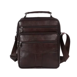 Trending Classic Large Capacity Leather Multi Pocket Bag Small Batch Customization Men’s Messenger Bags