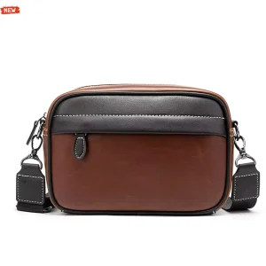 Trending Luxury Business Casual Men’s Crossbody Shoulder Bag Fashion Pu Messenger Bag