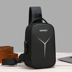 Trendy Cool Versatile Men’s Chest Bag High Quality Waterproof Ultra-Lightweight Breathable Dirt-Resistant Crossbody Pack Sports