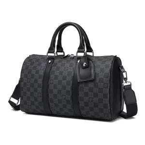 Trendy Fashion Men’s Casual Small Travel Messenger Bag Pu Leather Shoulder Crossbody Custom Full Print Logo Waterproof Design