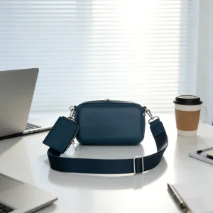 Trendy High end PU Leather Crossbody Bag for Men & Women Waterproof Sling Shoulder Messenger Bag