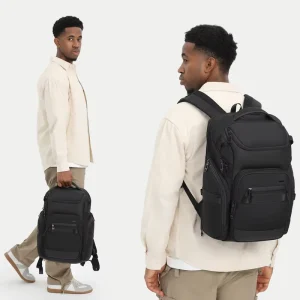 Trendy Men Business Commute Backpack Fit 15.6 Inch Laptop Mochila Travel Durable Laptop Backpack Waterproof