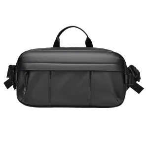 Trendy Men’s Fashion Mailman Chest Bag New Crossbody Nylon Shoulder Bag Waterproof Zipper Closure Sports Cycling Commuting