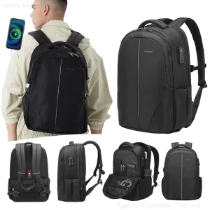USB Laptop Backpack Nylon Night Security Suspension Zipper Outdoor Hiking TSA Anti-Theft Men’s Backpack for Men