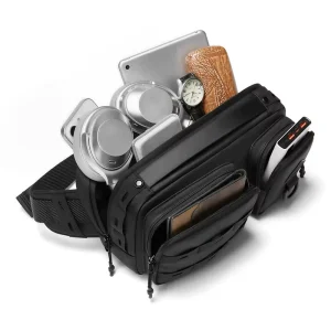 Ultimate 4 Ways Carry Single Shoulder Bag for Men Women Multi Compartment Waterproof Quick Release Buckle Design Sling Bag