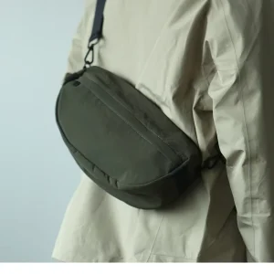 Ultra Light and Thin Men’s Crossbody Chest Bag Women’s Large Capacity Multi-Compartment Travel Casual Cloth Bag Fashion Style