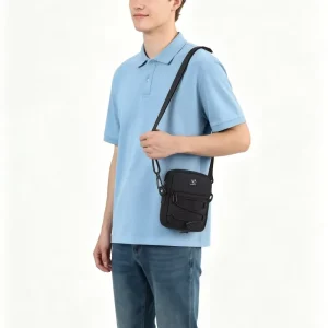 Ultra Slim Crossbody Bag Lightweight Nylon Mini Pocket Bag for Phone Cards Keys Travel Casual Daily