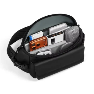 Ultralight Daily Sling Bag Magnetic Front Pocket Multi Compartment Storage 9.7 Inch Tablet Waterproof Fabric Outdoor Sport Bag