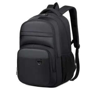 Unisex 15.6 Inch Black Business Backpack Waterproof Oxford Fabric with USB Port Men’s Travel Backpack