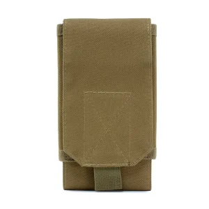 Unisex 5.5/6 Inch Tactical Waist Bag Outdoor Sports Molle Zipper Pouch Waterproof Polyester Mobile Phone Handbag for Men’s