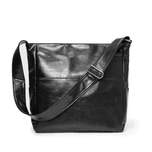 Unisex Accept Customized Logo PU Leather Cross Body Chest Crossbody Sling Shoulder Messenger Bag for Women’s Men’s Man