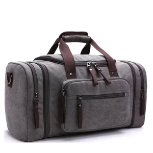 Unisex Canvas Travel Mens Duffel Bag Weekend Bag with Strap
