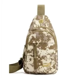 Unisex Casual Lightweight Nylon Crossbody Sports Backpack Versatile Chest Bag Outdoor Travel Portable