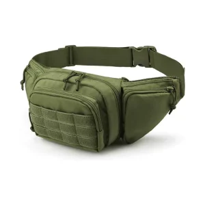 Unisex Custom Tactical Waist Bag Waterproof Zipper Closure For Men And Women For Trekking And Hiking