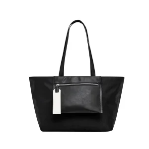 Unisex Customizable Large Tote Bag for Men and Women Durable Polyester Lining with Zipper Closure and Two Handles for Travel
