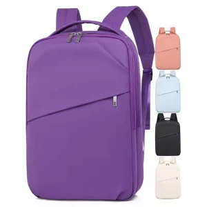 Unisex Fashion Laptop Bag Waterproof Casual Outdoor Sports Laptop Backpack with Zipper Closure for School Business