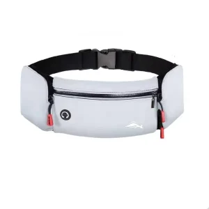 Unisex Fashion Multi-Function Sports Belt Waist Bag Barrel-shaped Zipper & Hasp Closure Waterproof Polyester Outdoor