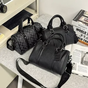 Unisex Fashion PU Leather Crossbody Messenger Bag Sling Shoulder Bag for Women Men