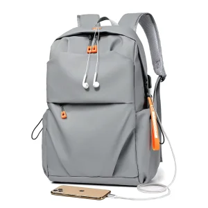 Unisex Laptop Backpack with USB Feature Large Waterproof Oxford Custom Strap Business Use Men’s Zipper Carrying