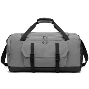 Unisex Large Lightweight Gym Duffle Bag Zipper Fashion Sports Travel Bag for Men Women Big Capacity Shoe Compartment for Yoga