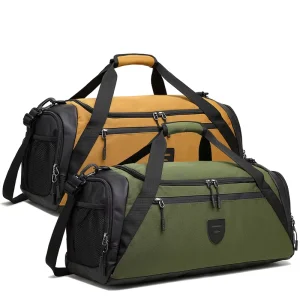 Unisex Large Overnight Duffel Bag Customized logo Fitness Outdoor Sports Weekender Wet Compartment Durable Gym Bag for Men Women